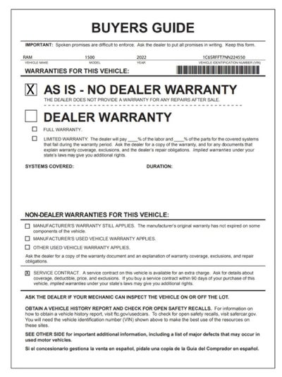 2022 RAM 1500 Big Horn