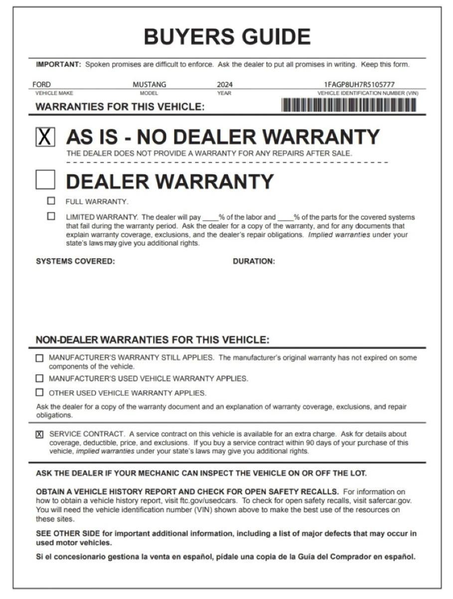 2024 Ford Mustang EcoBoost