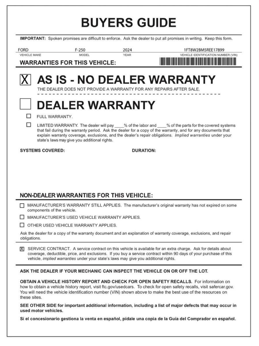 2024 Ford Super Duty F-250 SRW XL