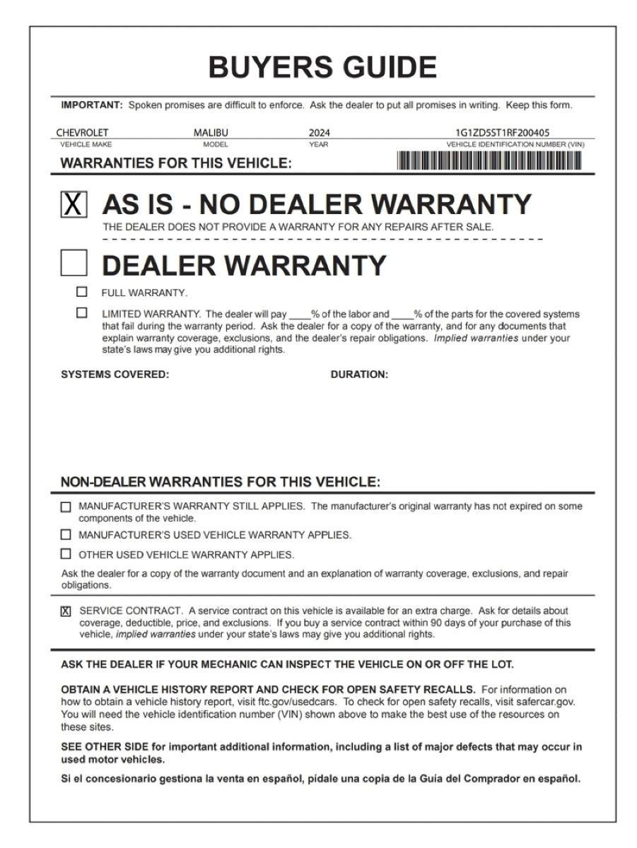 2024 Chevrolet Malibu 1LT