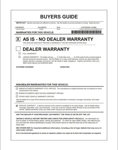 2023 Chevrolet Colorado Z71