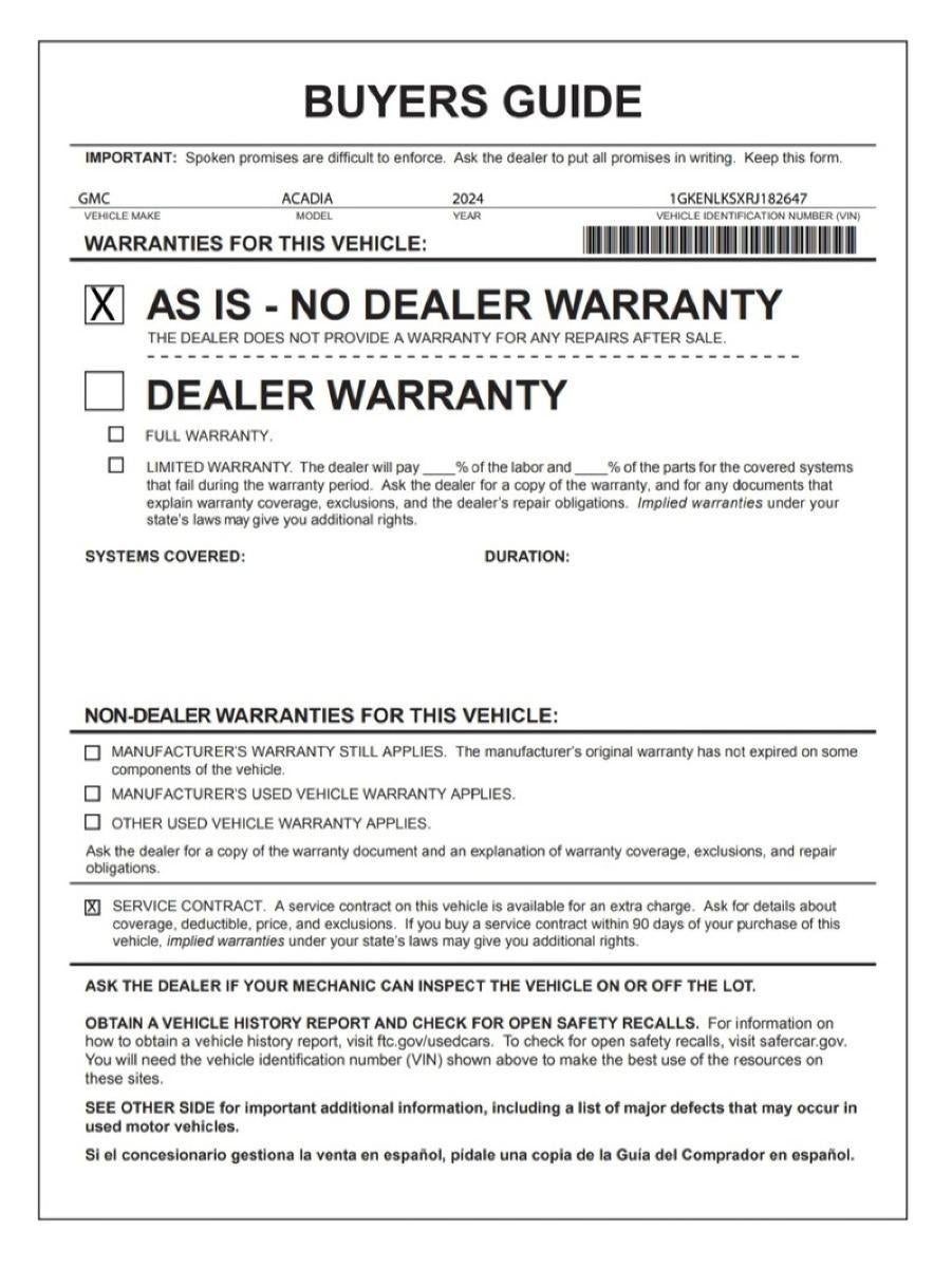 2024 GMC Acadia Denali