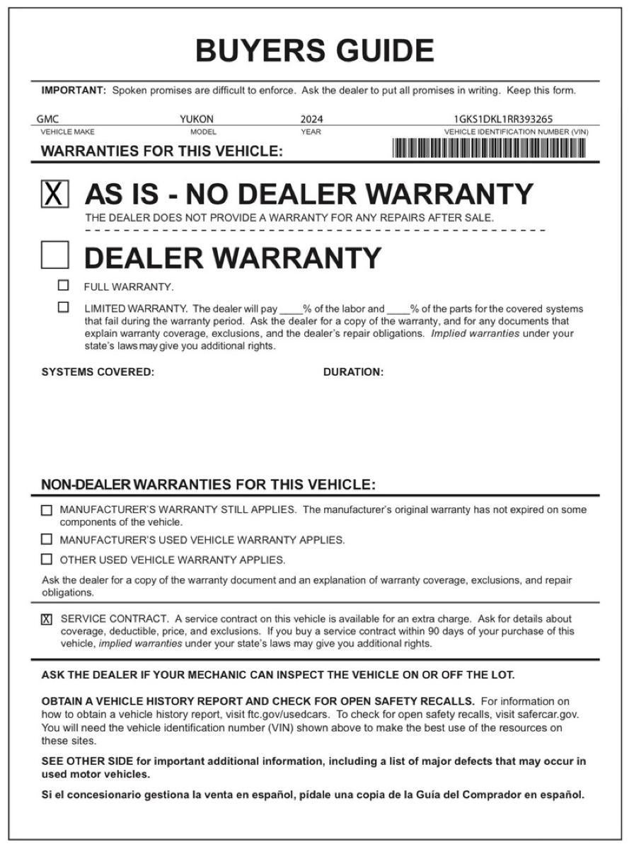 2024 GMC Yukon Denali