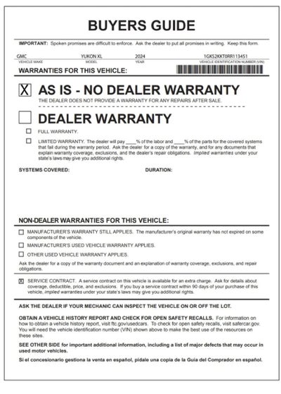 2024 GMC Yukon XL Denali Ultimate