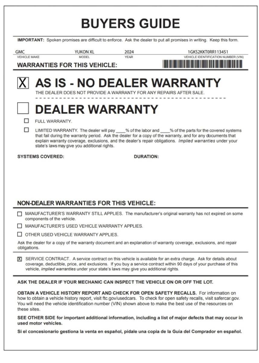 2024 GMC Yukon XL Denali Ultimate