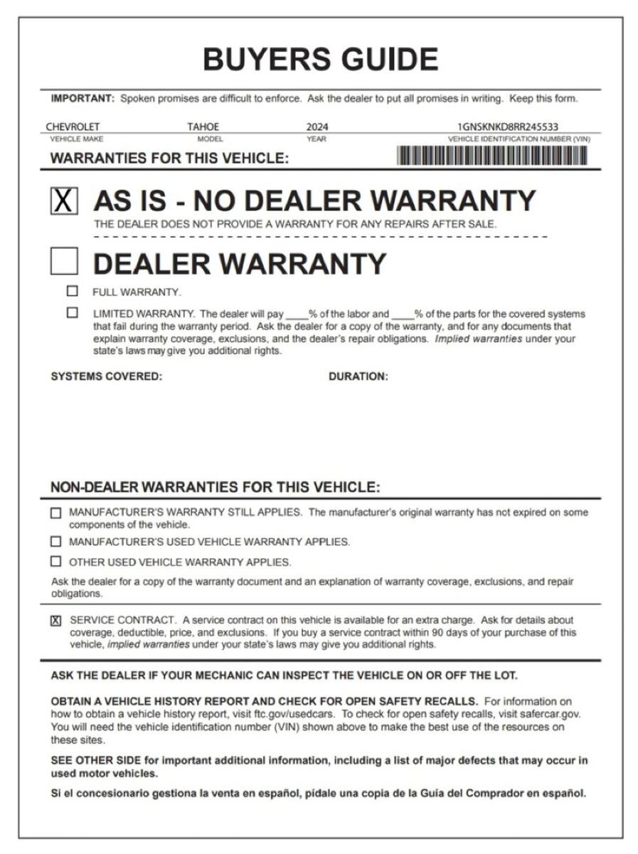 2024 Chevrolet Tahoe LT