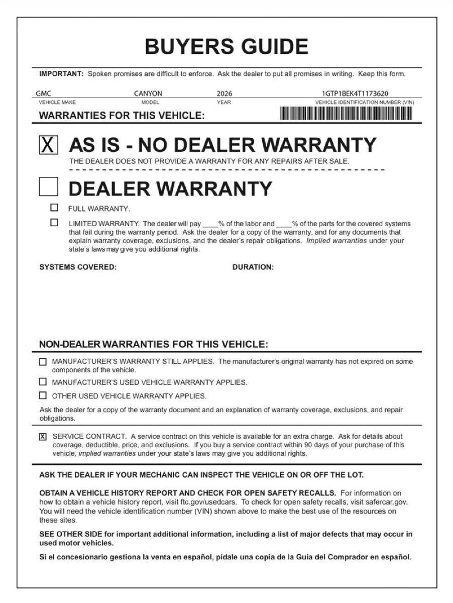 2026 GMC Canyon Elevation