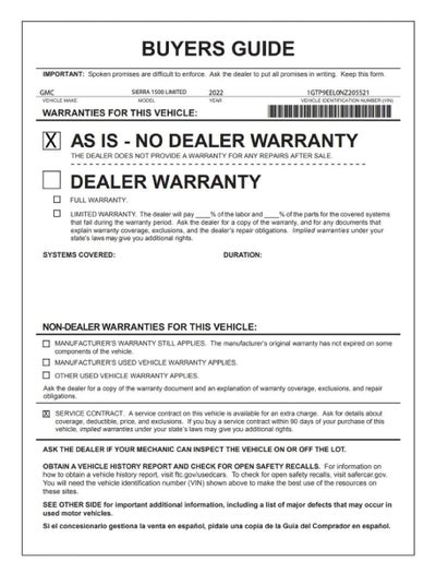2022 GMC Sierra 1500 Limited AT4