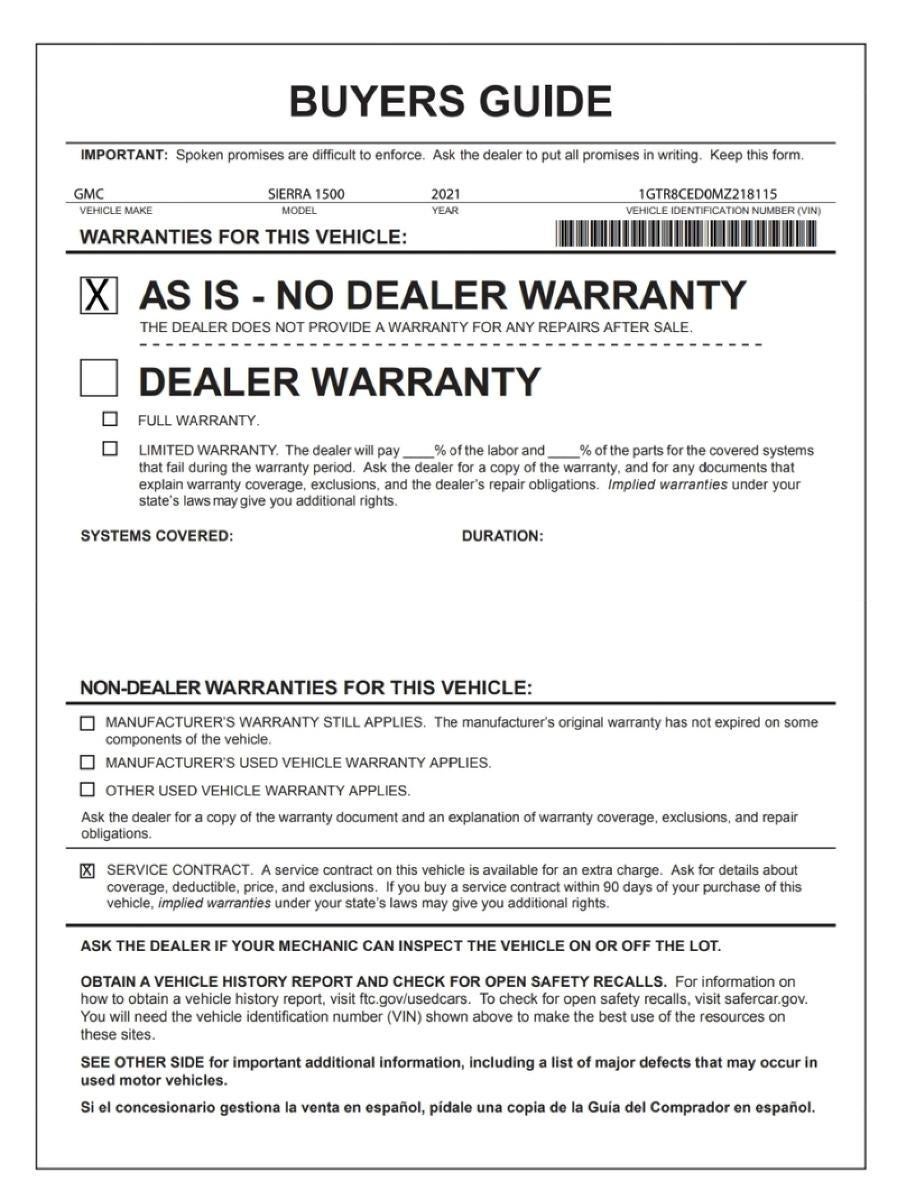 2021 GMC Sierra 1500 Elevation