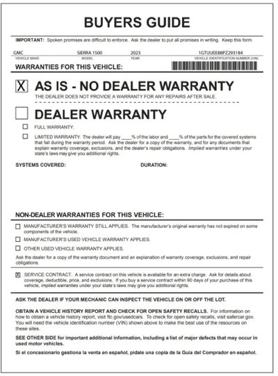 2023 GMC Sierra 1500 AT4