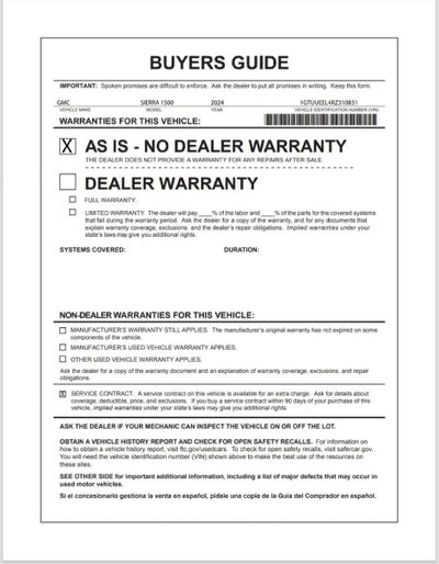 2024 GMC Sierra 1500 AT4