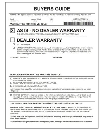 2024 Honda Accord Hybrid EX-L