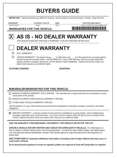 2022 Chevrolet Silverado 1500 LTD LT Trail Boss