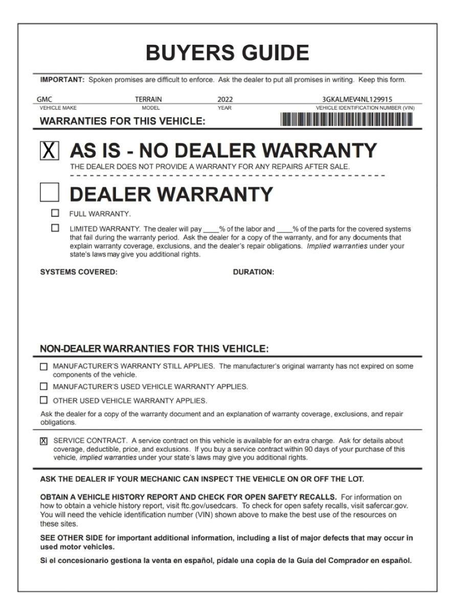 2022 GMC Terrain SLE