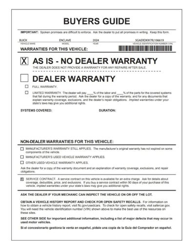 2024 Buick Enclave Avenir