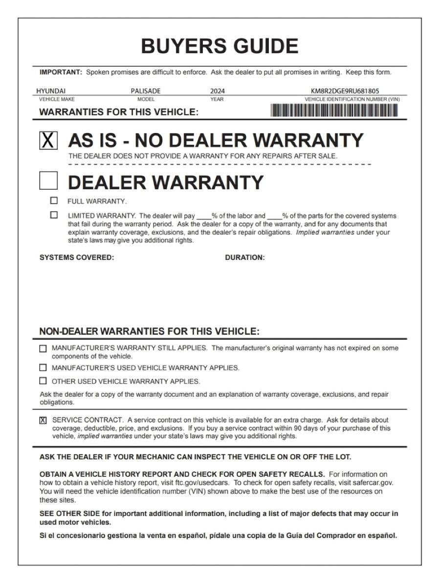 2024 Hyundai Palisade SEL 7P