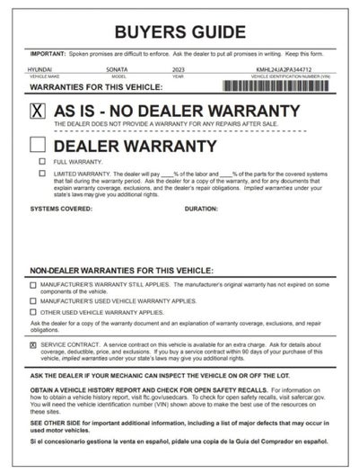 2023 Hyundai Sonata SE