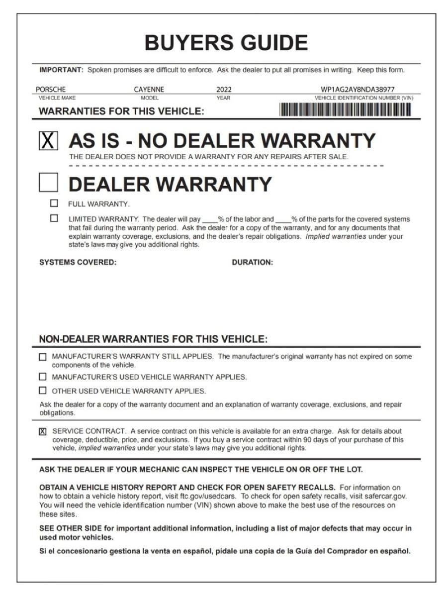 2022 Porsche Cayenne GTS