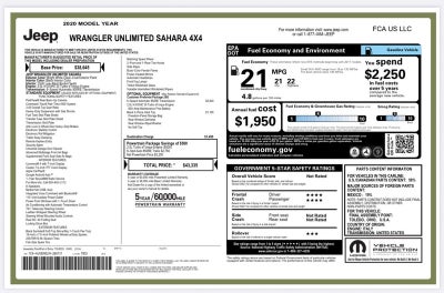 2020 Jeep Wrangler Unlimited Sahara