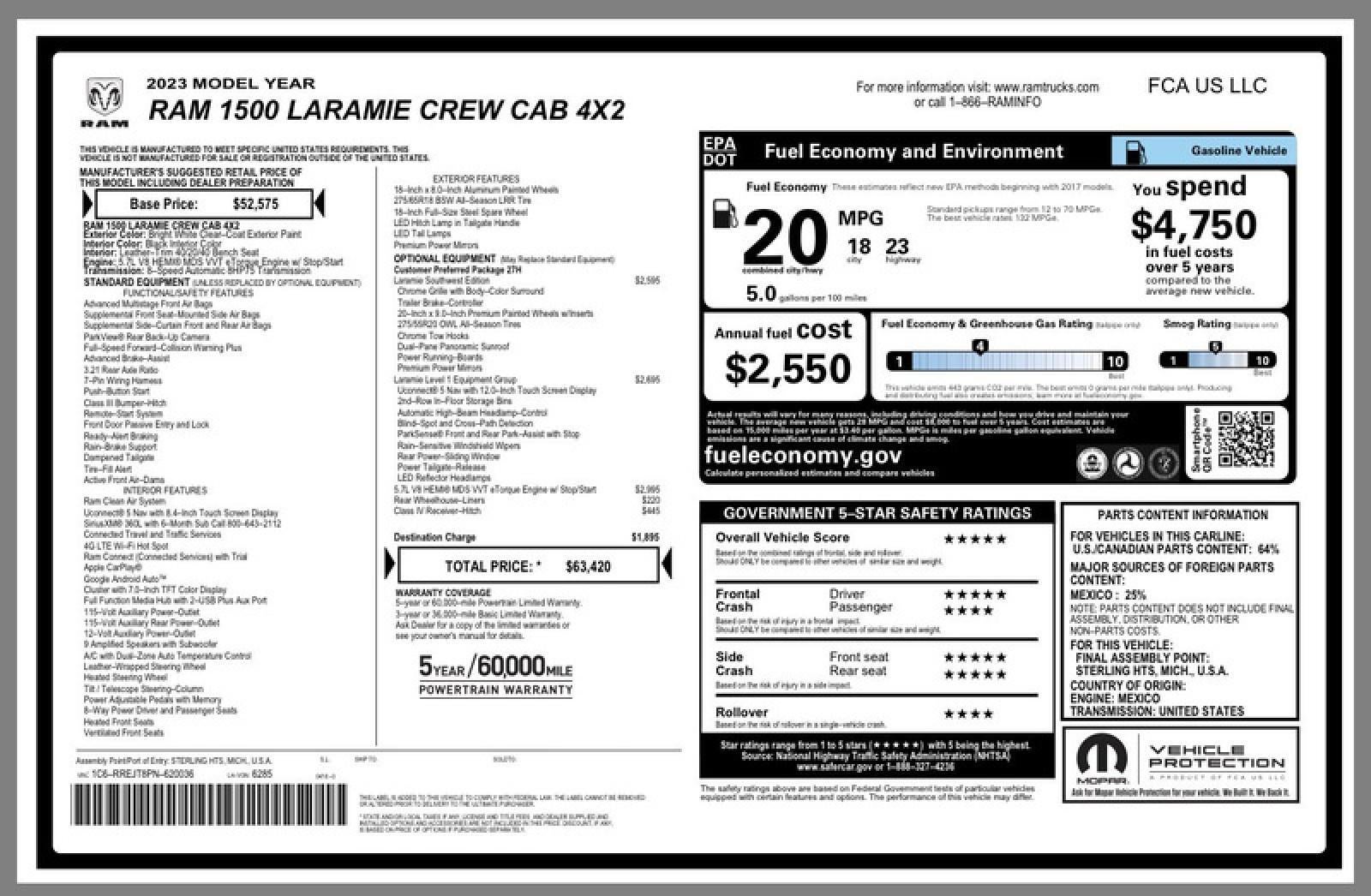 2023 RAM 1500 Laramie