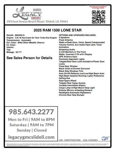 2025 RAM 1500 XLT