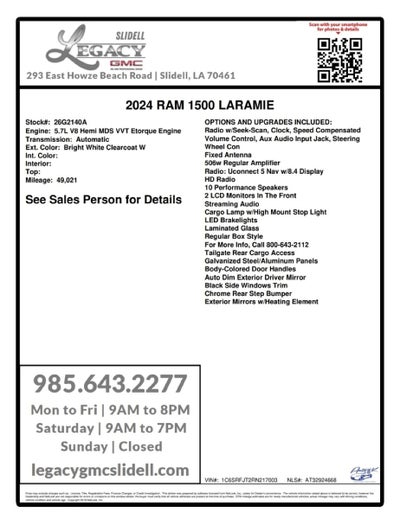 2024 RAM 1500 Laramie