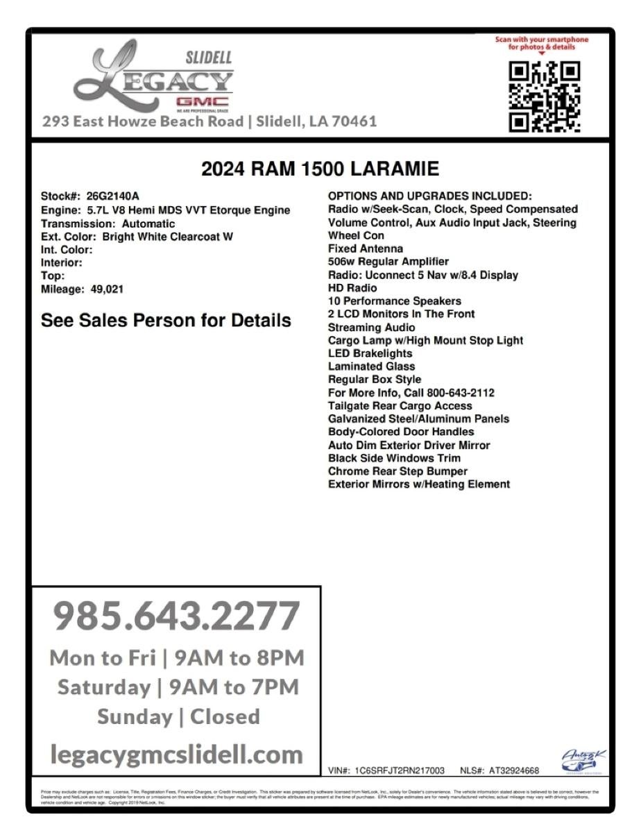 2024 RAM 1500 Laramie