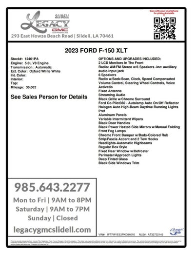 2023 Ford F-150 XL