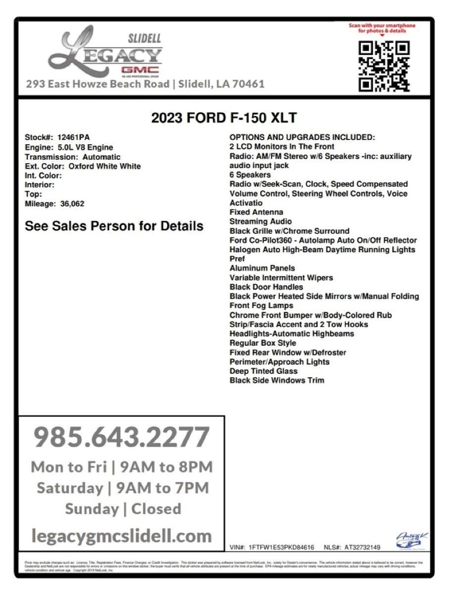 2023 Ford F-150 XL