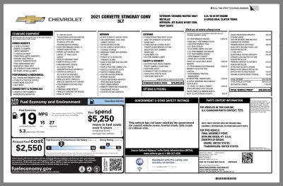 2021 Chevrolet Corvette Stingray 3LT