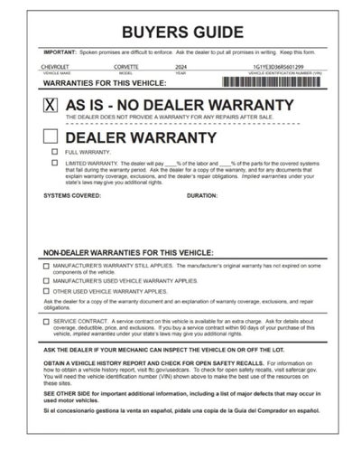 2024 Chevrolet Corvette Z06 2LZ