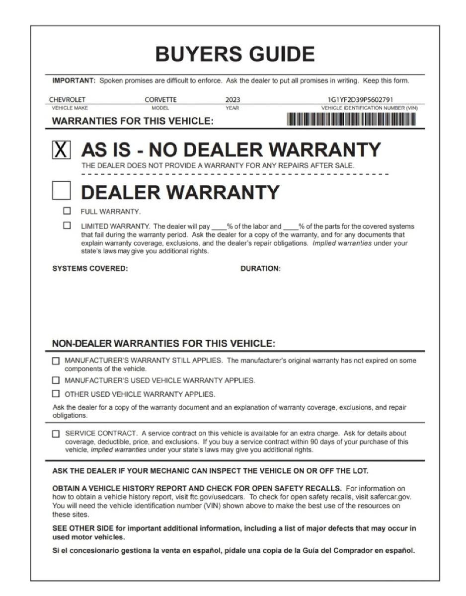 2023 Chevrolet Corvette Z06 3LZ