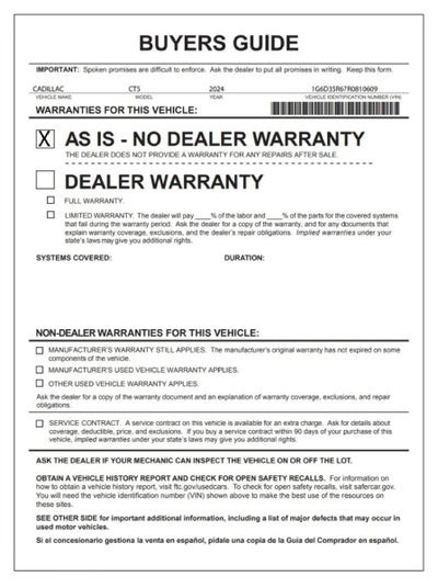 2024 Cadillac CT5-V V-Series Blackwing