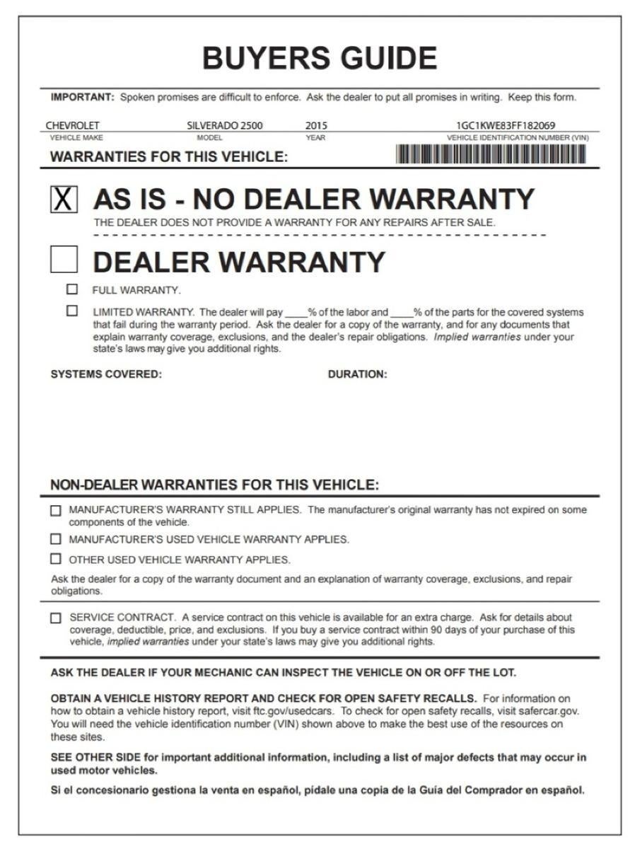 2015 Chevrolet Silverado 2500 HD LTZ