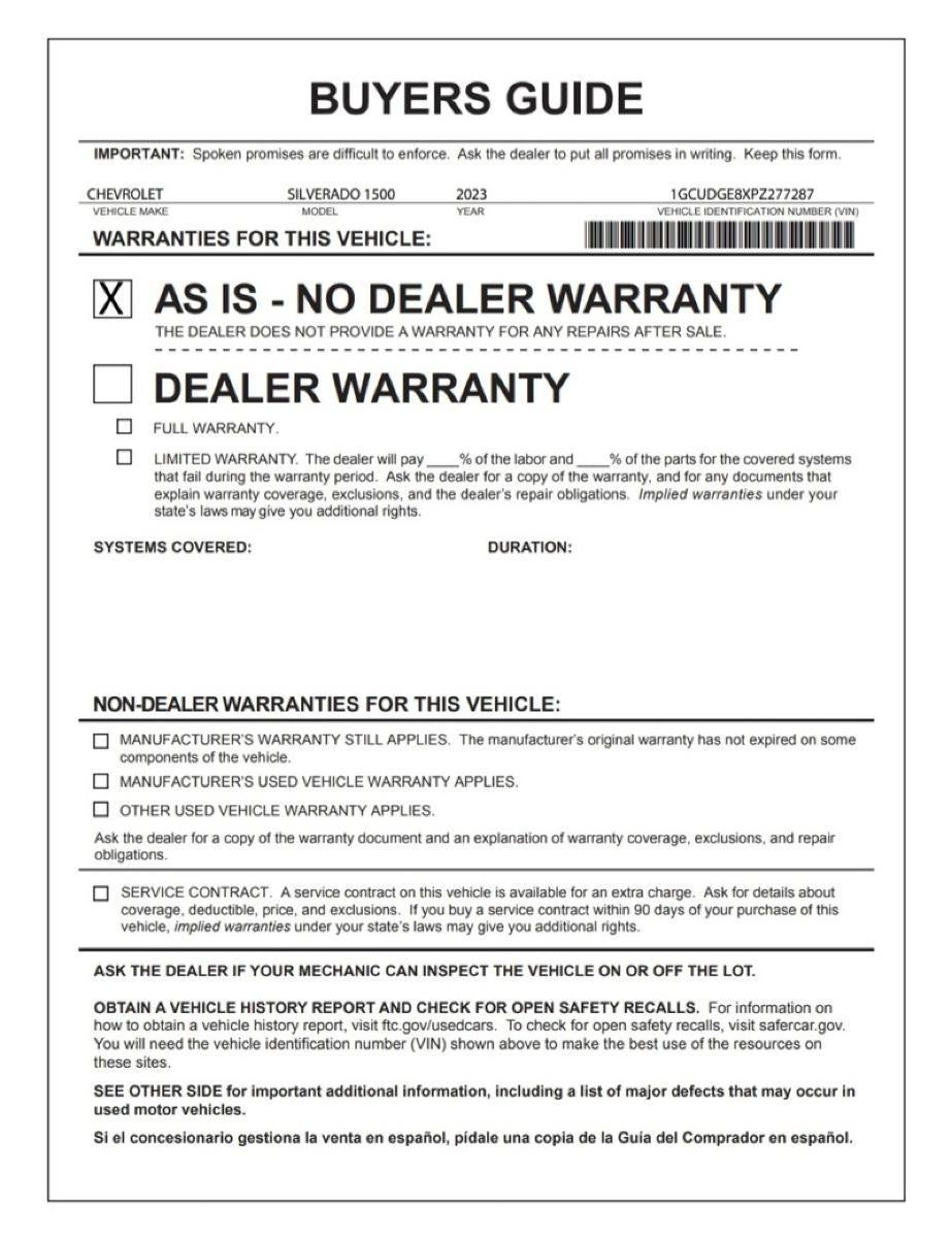 2023 Chevrolet Silverado 1500 LTZ