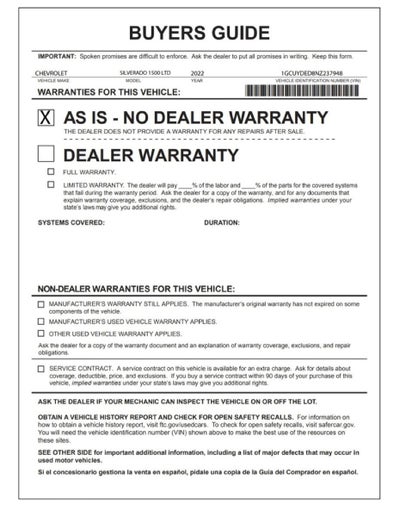 2022 Chevrolet Silverado 1500 LTD LT All Star Edition