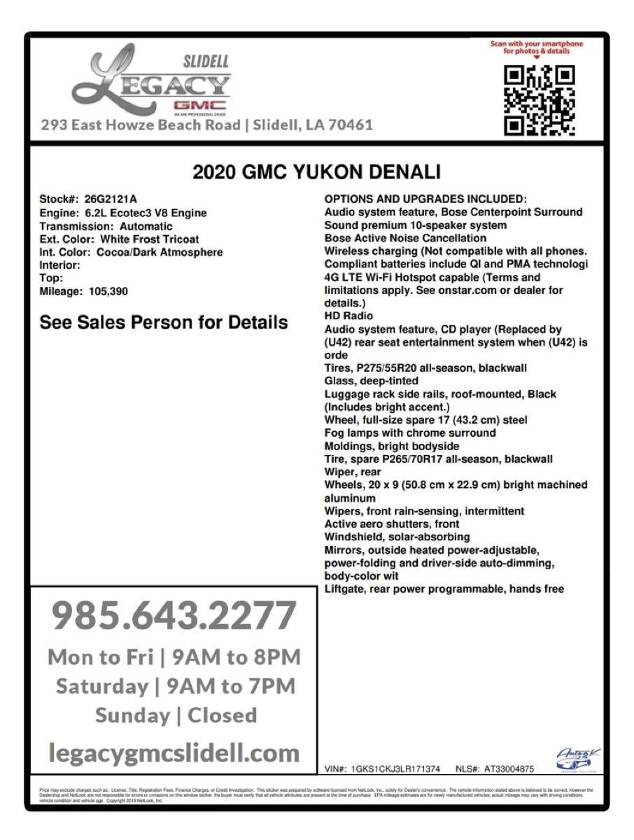 2020 GMC Yukon Denali