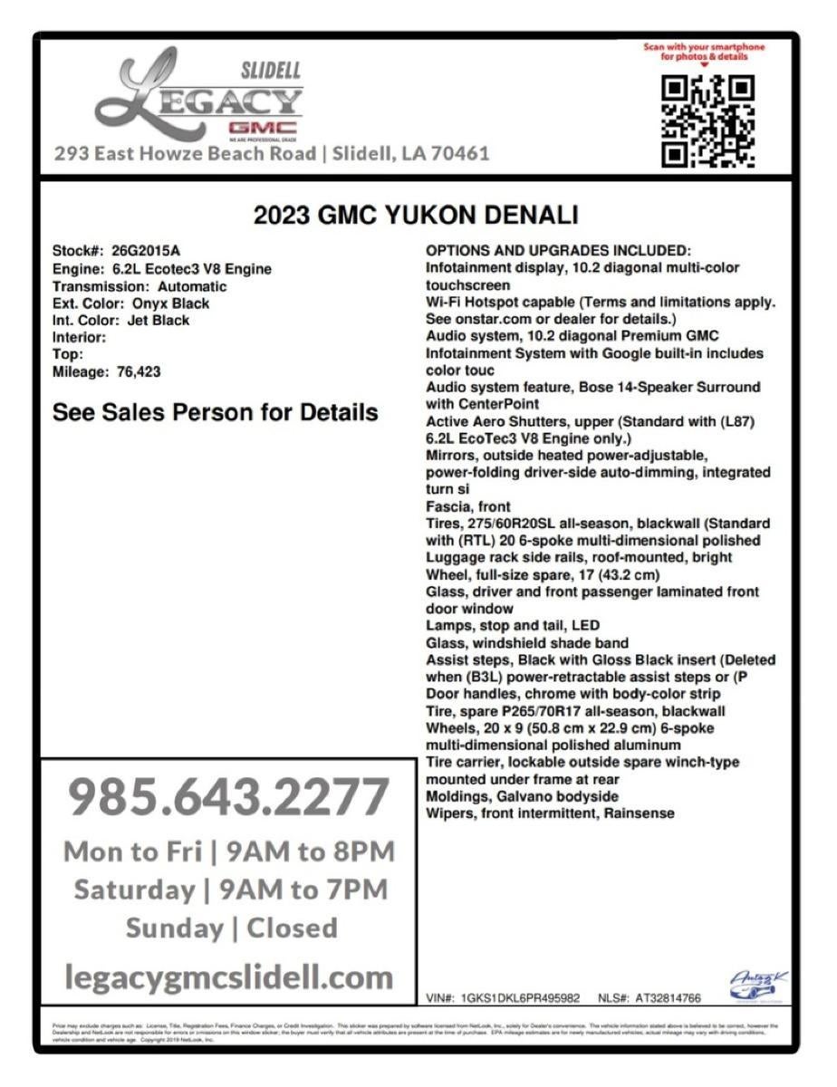 2023 GMC Yukon Denali