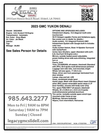 2023 GMC Yukon Denali