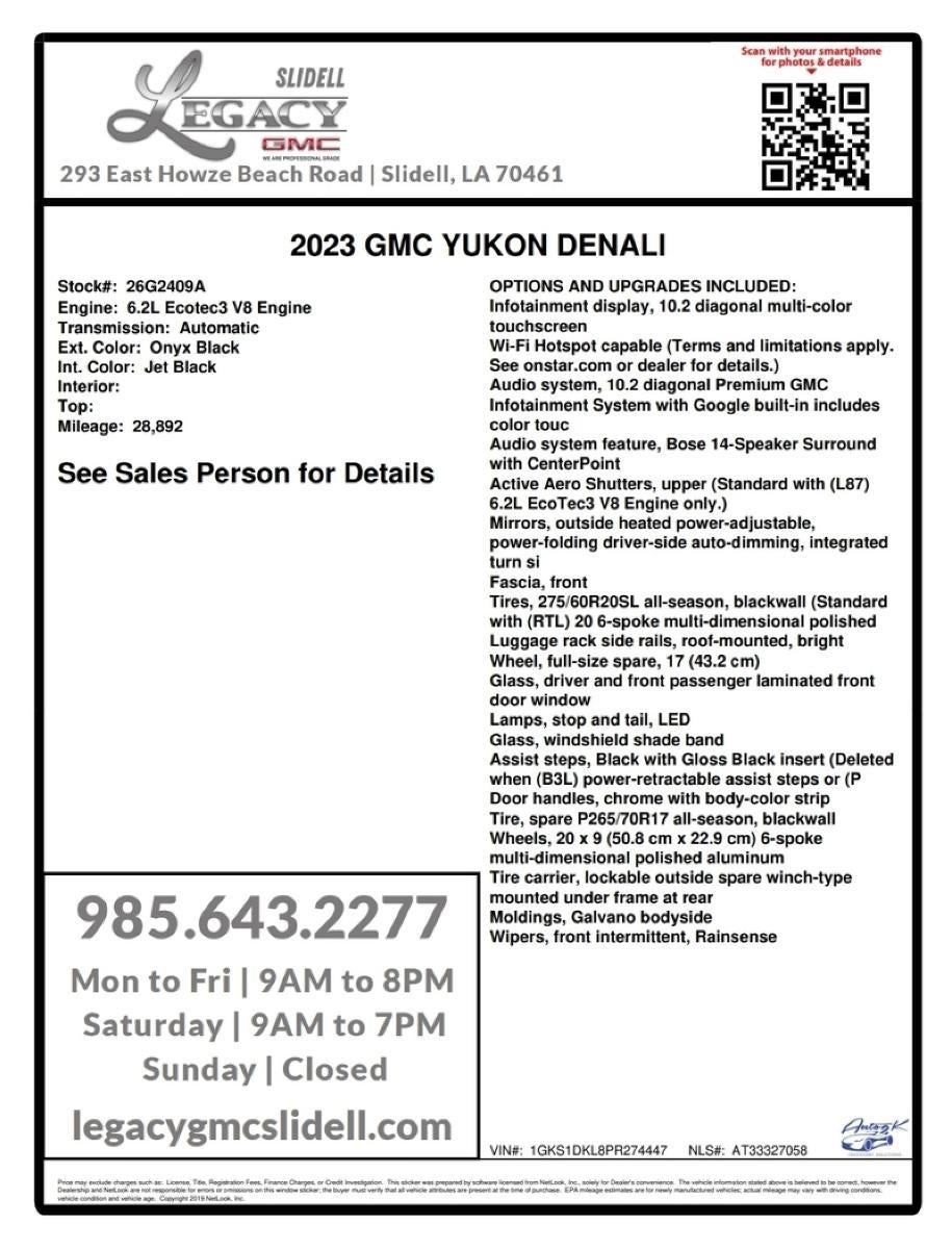 2023 GMC Yukon Denali