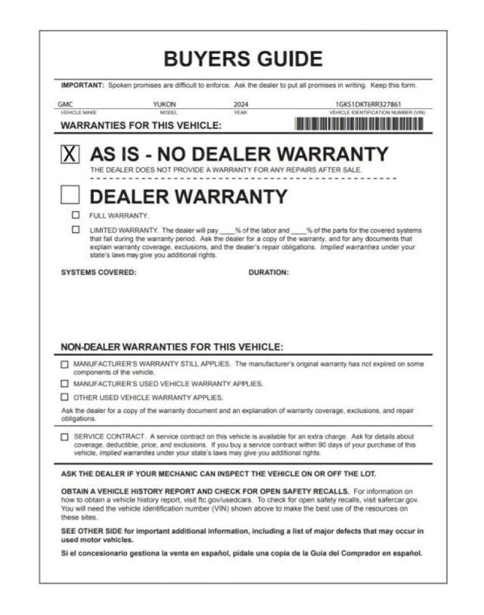 2024 GMC Yukon Denali