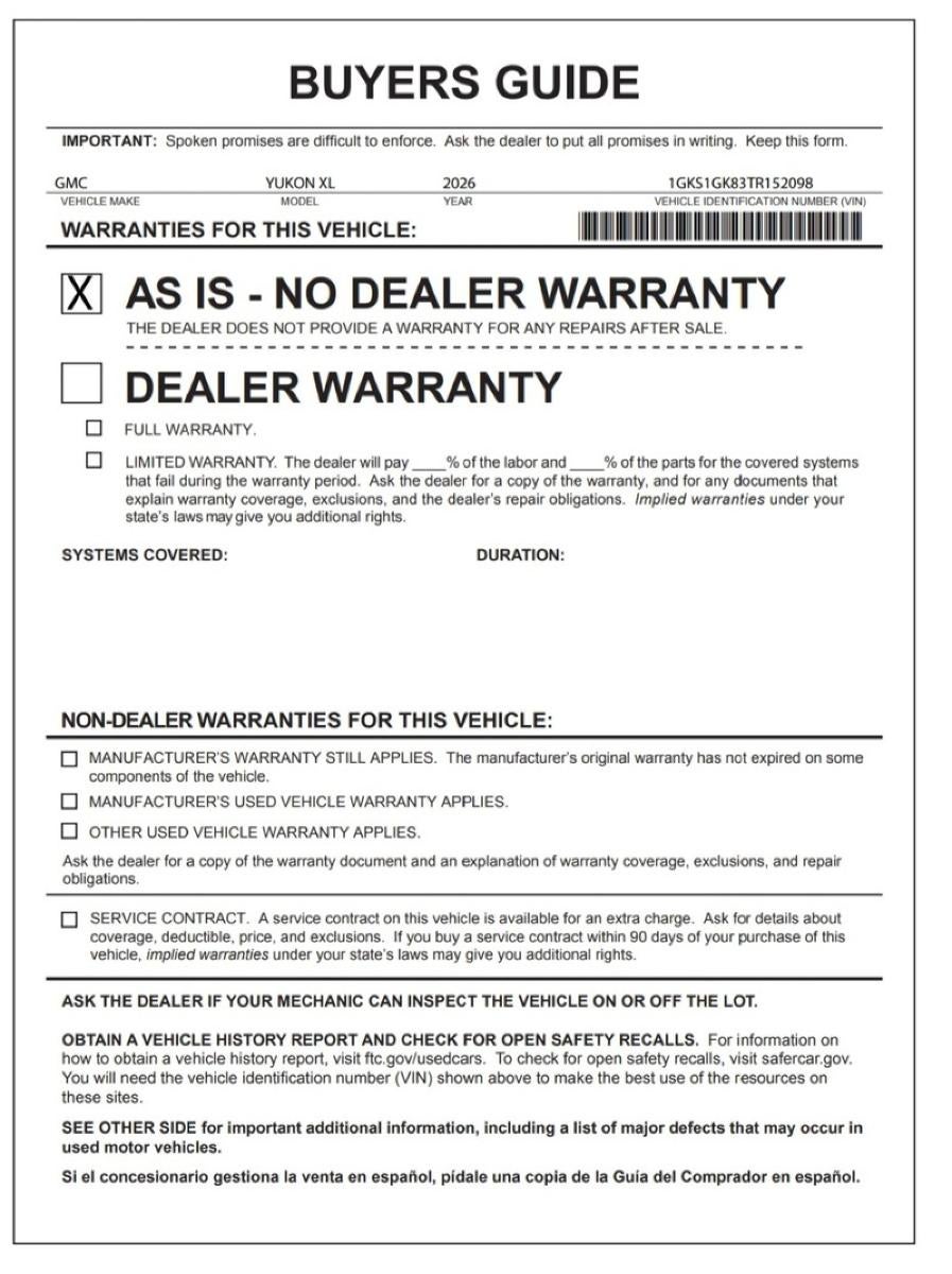 2026 GMC Yukon XL Elevation