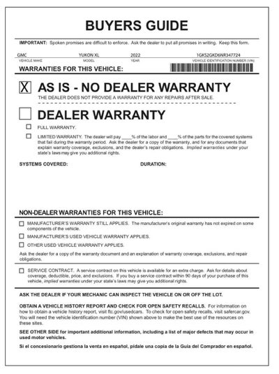 2022 GMC Yukon XL SLT