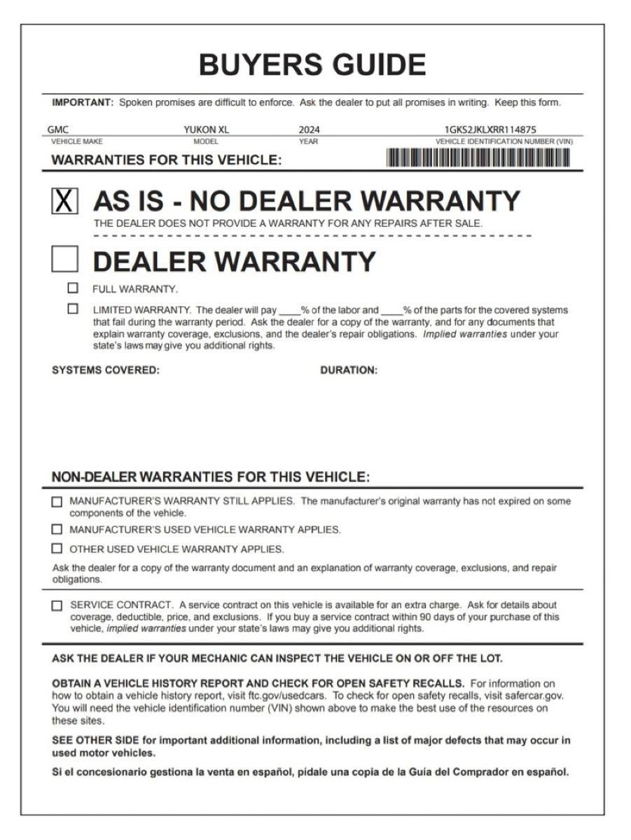 2024 GMC Yukon XL Denali