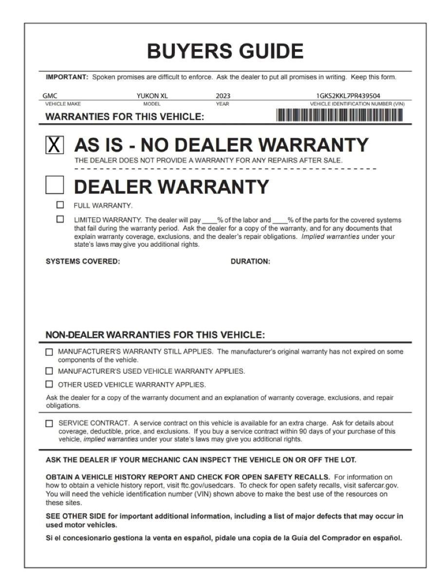 2023 GMC Yukon XL Denali Ultimate