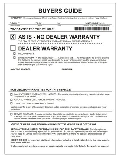 2021 Chevrolet Tahoe LT