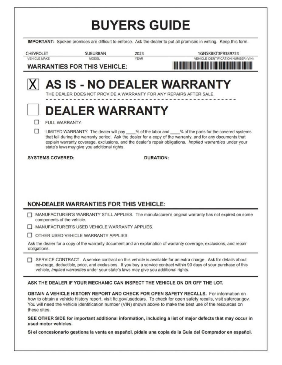 2023 Chevrolet Suburban LS