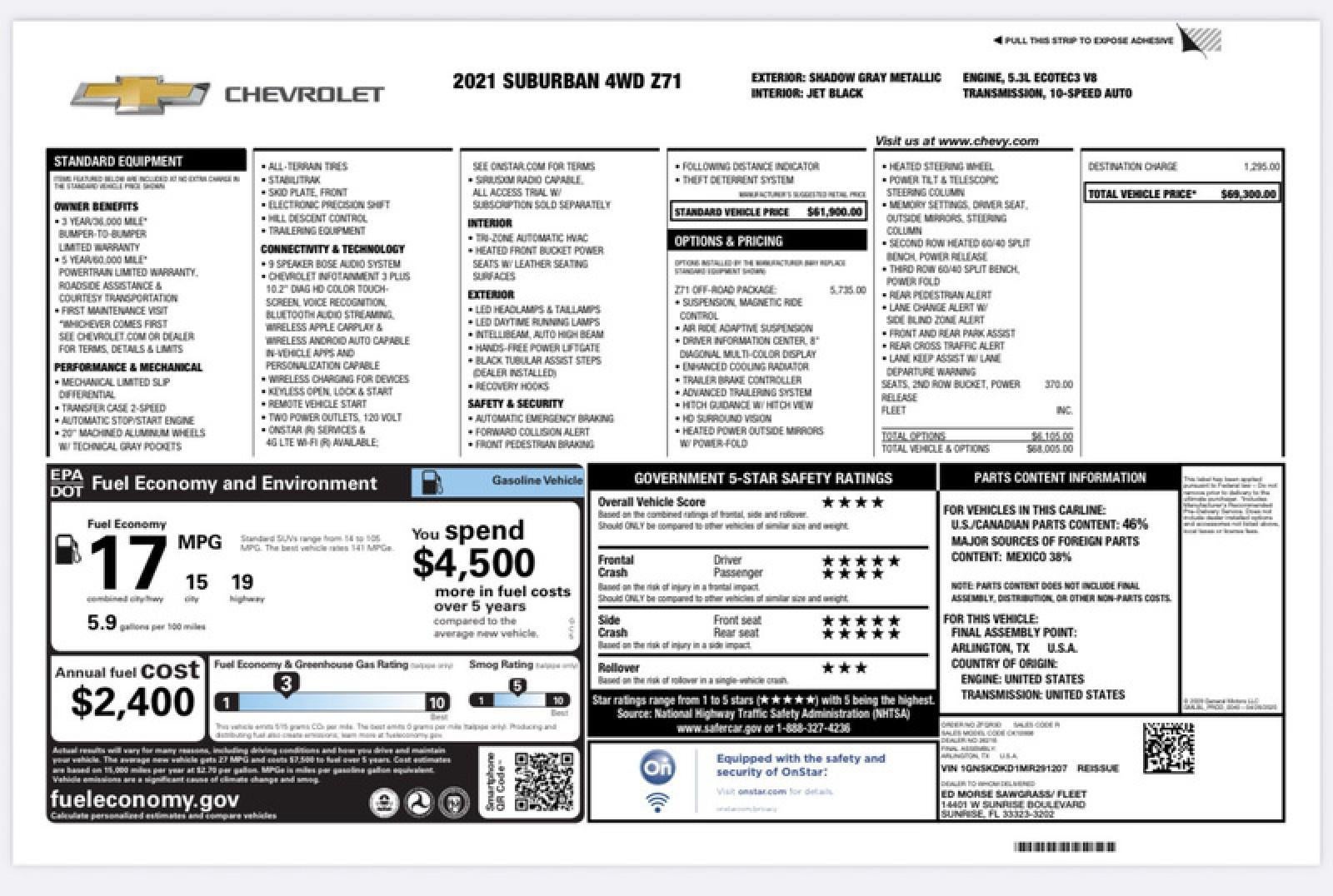 2021 Chevrolet Suburban Z71
