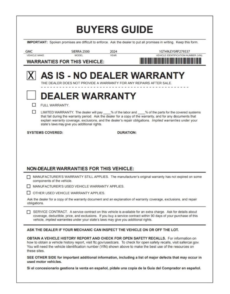 2024 GMC Sierra 2500 HD Pro