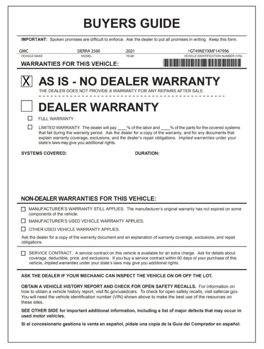 2021 GMC Sierra 2500 HD SLT